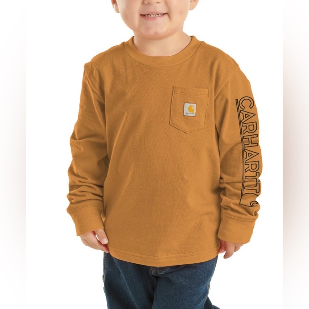 Carhartt Boys' Long-Sleeve Pocket T-Shirt